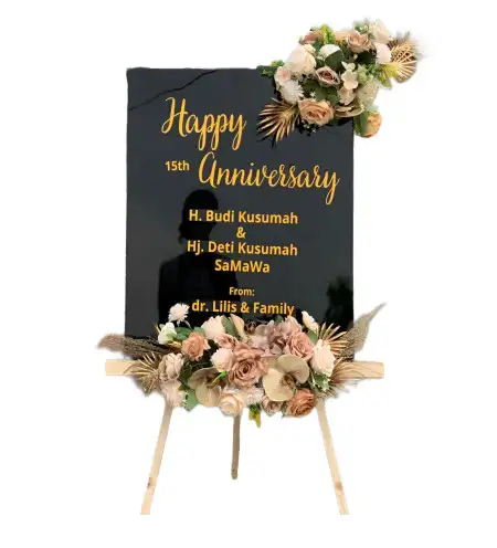 Papan Bunga Akrilik Wedding Venue Alam Sutera